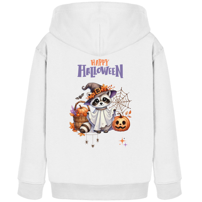 Kinder Hoodie Halloween Motiv Waschbär – Süßes Herbst Design für kleine Geister