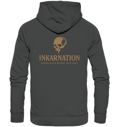 Hoodie „Inkanation  Schädelkunst - Organic Basic Hoodie