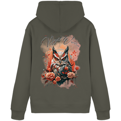 Bequemer Damen Organic Hoodie mit intensivem Dark-Art-Motiv und weicher Innenseite.
