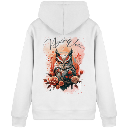 Bequemer Damen Organic Hoodie mit intensivem Dark-Art-Motiv und weicher Innenseite.