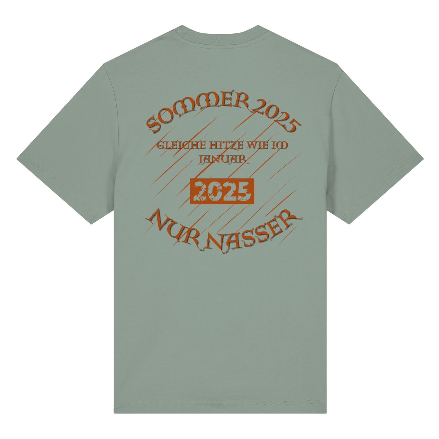 T-Shirt mit Sommer 2025 Design | Sarkastisches Shirt für Humor-Fans | Witziger Front- & Rückendruck zum Wettertrend