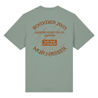 T-Shirt mit Sommer 2025 Design | Sarkastisches Shirt für Humor-Fans | Witziger Front- & Rückendruck zum Wettertrend