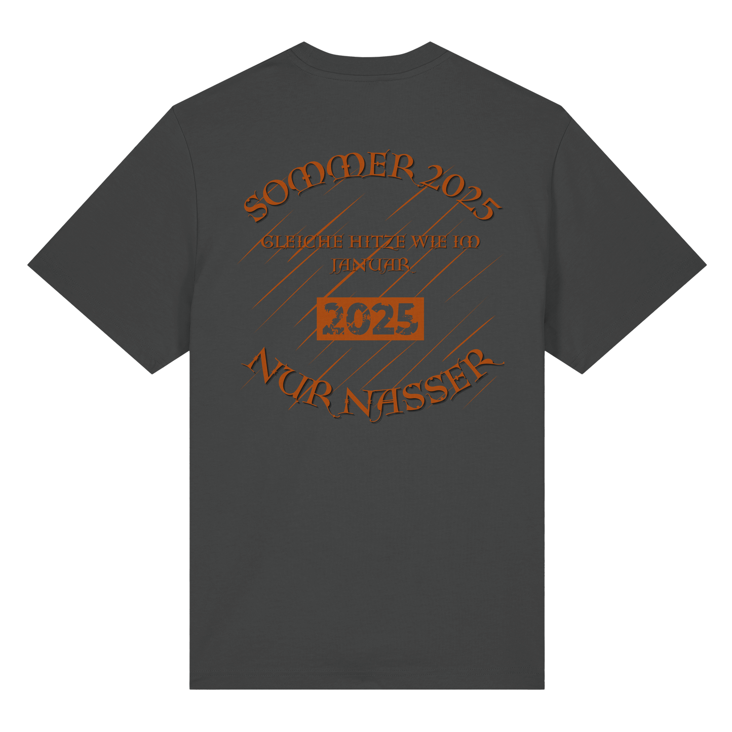 T-Shirt mit Sommer 2025 Design | Sarkastisches Shirt für Humor-Fans | Witziger Front- & Rückendruck zum Wettertrend