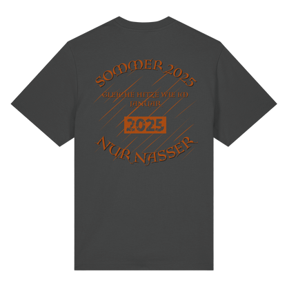 T-Shirt mit Sommer 2025 Design | Sarkastisches Shirt für Humor-Fans | Witziger Front- & Rückendruck zum Wettertrend