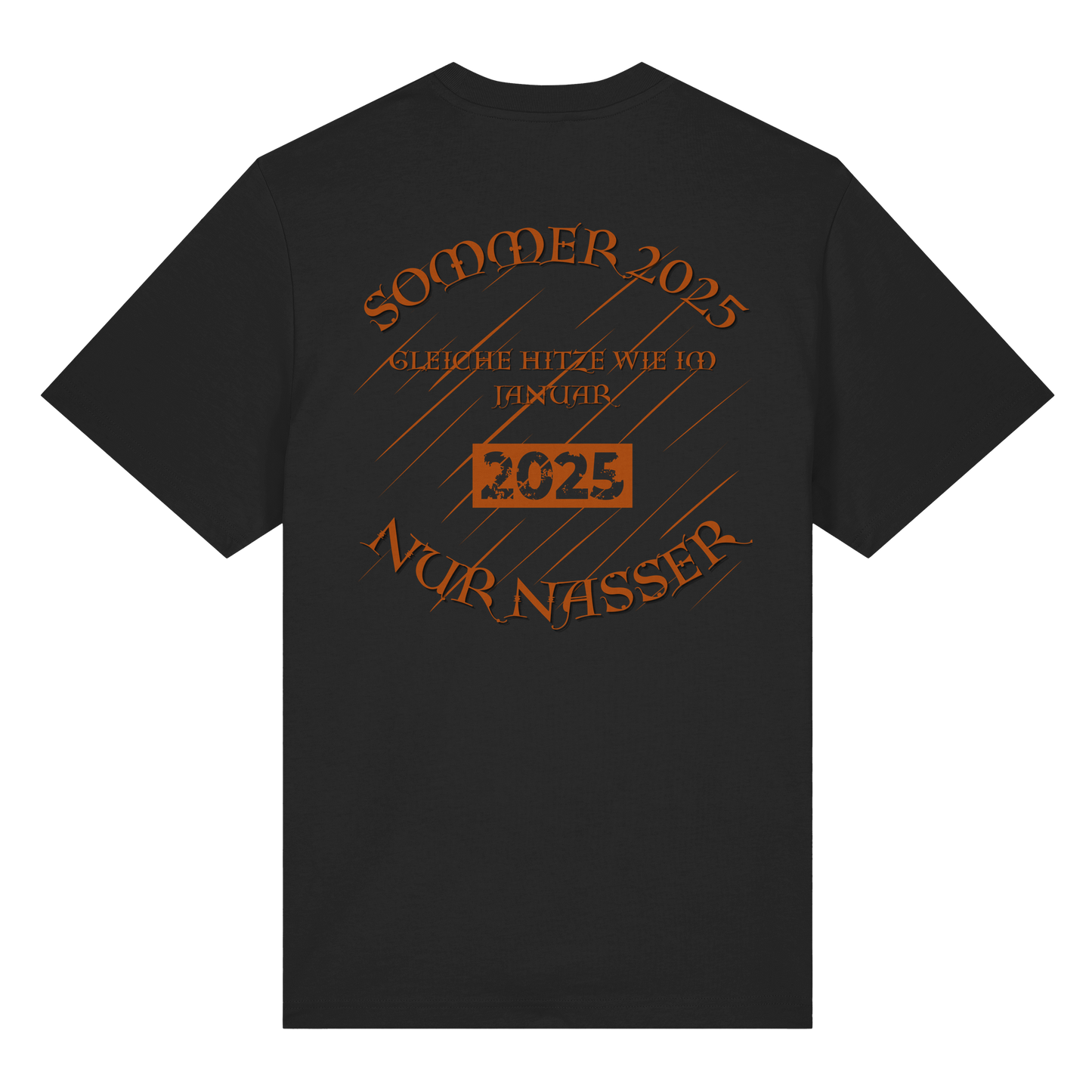 T-Shirt mit Sommer 2025 Design | Sarkastisches Shirt für Humor-Fans | Witziger Front- & Rückendruck zum Wettertrend