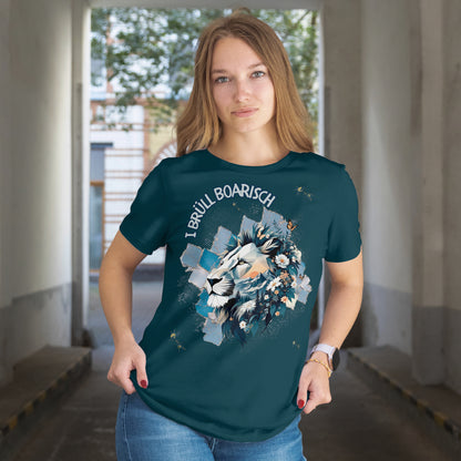 Bayern Dialekt Fitted Ladies Organic Shirt – Boarisch Spruch für Wiesn, Volksfeste & Freizeit | Regular Fit Streetwear