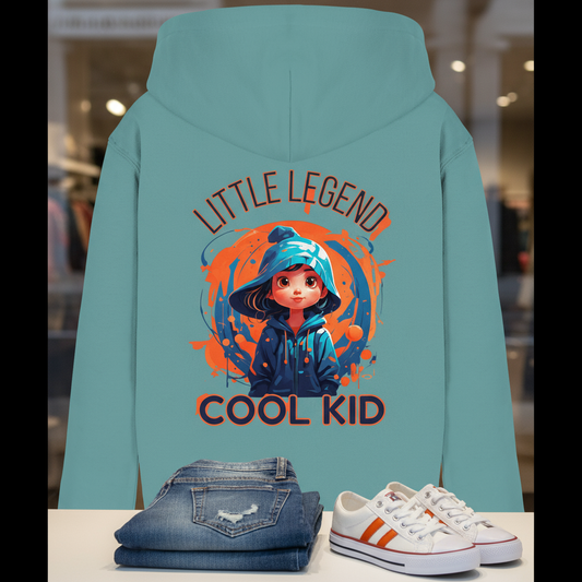 Kinder Hoodie Little Legend – cooler Kapuzenpullover für Jungen und Mädchen in Schule und Freizeit
