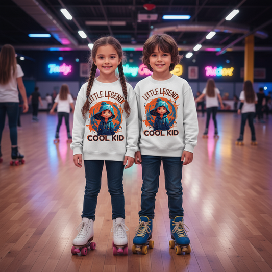 Kinder Sweater Little Legend – cooler Pullover für Jungen und Mädchen in Schule und Freizeit