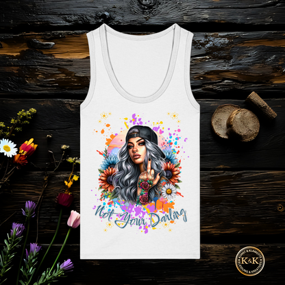 Provokantes Statement Womens Organic Fitted Tank Top