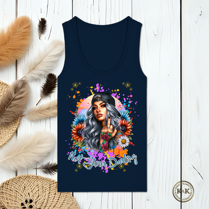 Provokantes Statement Womens Organic Fitted Tank Top