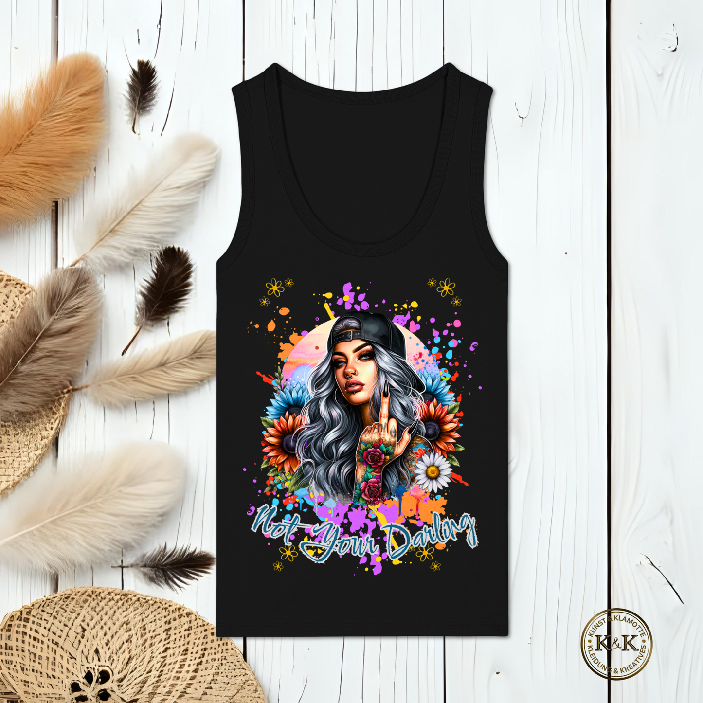 Provokantes Statement Womens Organic Fitted Tank Top