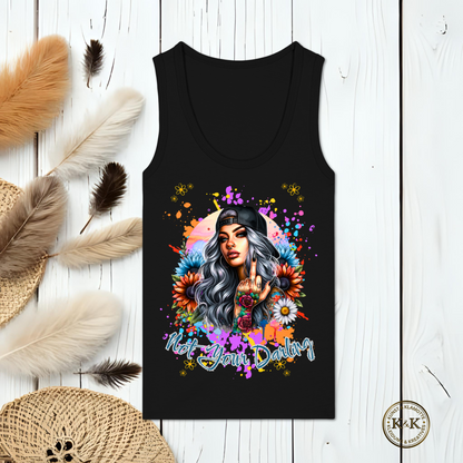 Provokantes Statement Womens Organic Fitted Tank Top