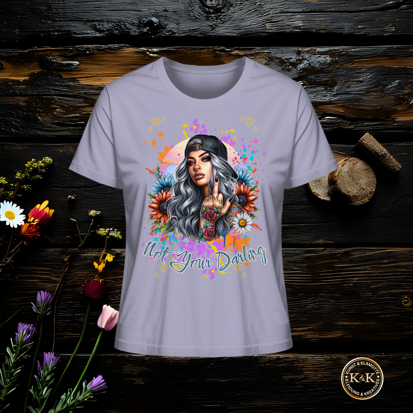 Ladies Organic Shirt – selbstbewusst, provokant & bunt, Streetwear mit Haltung