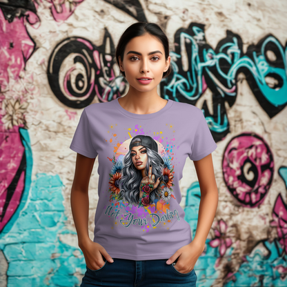 Ladies Organic Shirt – selbstbewusst, provokant & bunt, Streetwear mit Haltung