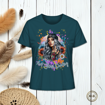 Ladies Organic Shirt – selbstbewusst, provokant & bunt, Streetwear mit Haltung