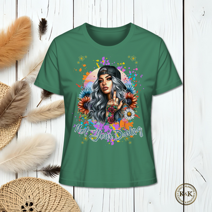 Ladies Organic Shirt – selbstbewusst, provokant & bunt, Streetwear mit Haltung