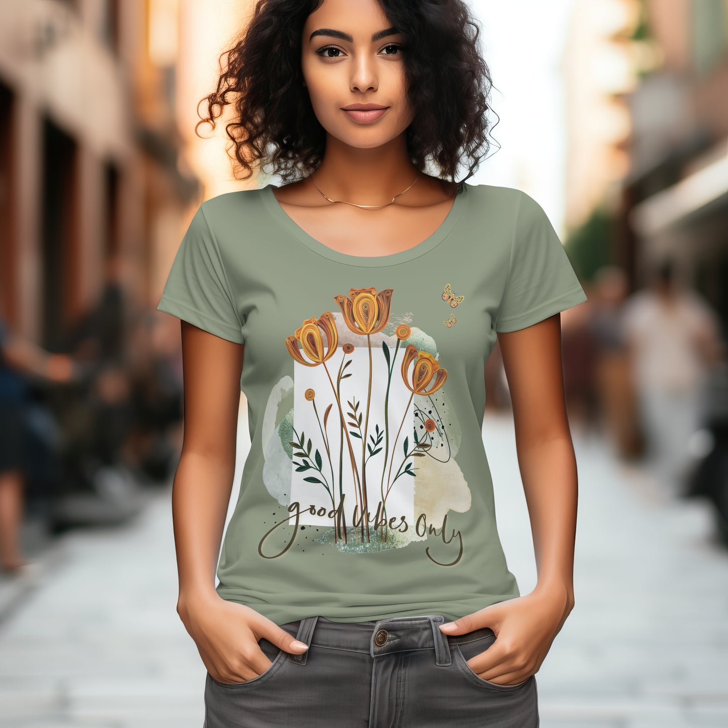 Good Vibes Only Shirt für Alltag & Freizeit