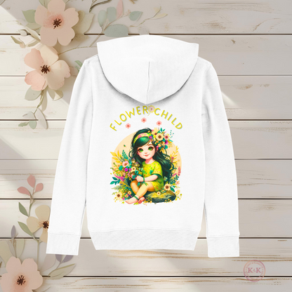 Boho Hoodie für Mädchen – Blumenkind Kapuzenpullover