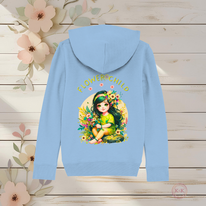 Boho Hoodie für Mädchen – Blumenkind Kapuzenpullover