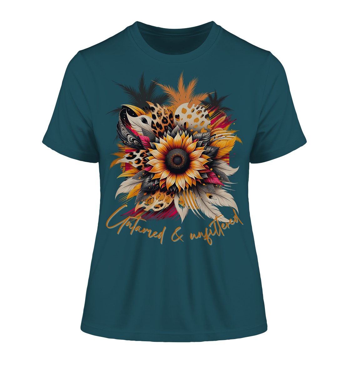 Fitted Ladies Organic Shirt mit kraftvollem Print für Damen