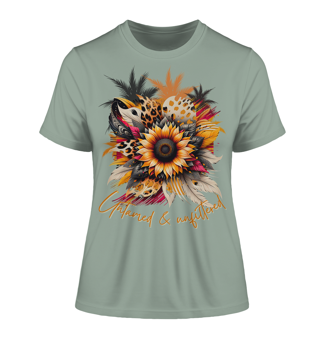 Fitted Ladies Organic Shirt mit kraftvollem Print für Damen