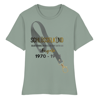 Schlüsselkind T Shirt für Damen Jahrgänge 1970 bis 1984