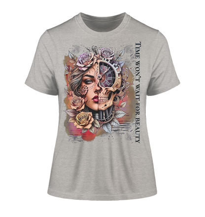 Fitted Ladies Organic Shirt mit kunstvollem Print