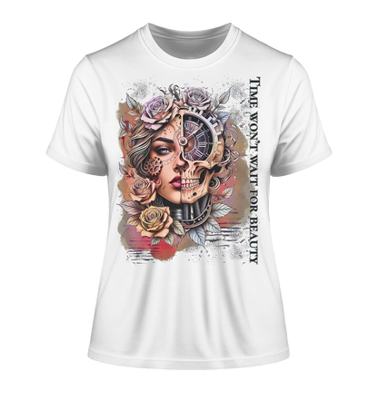 Fitted Ladies Organic Shirt mit kunstvollem Print