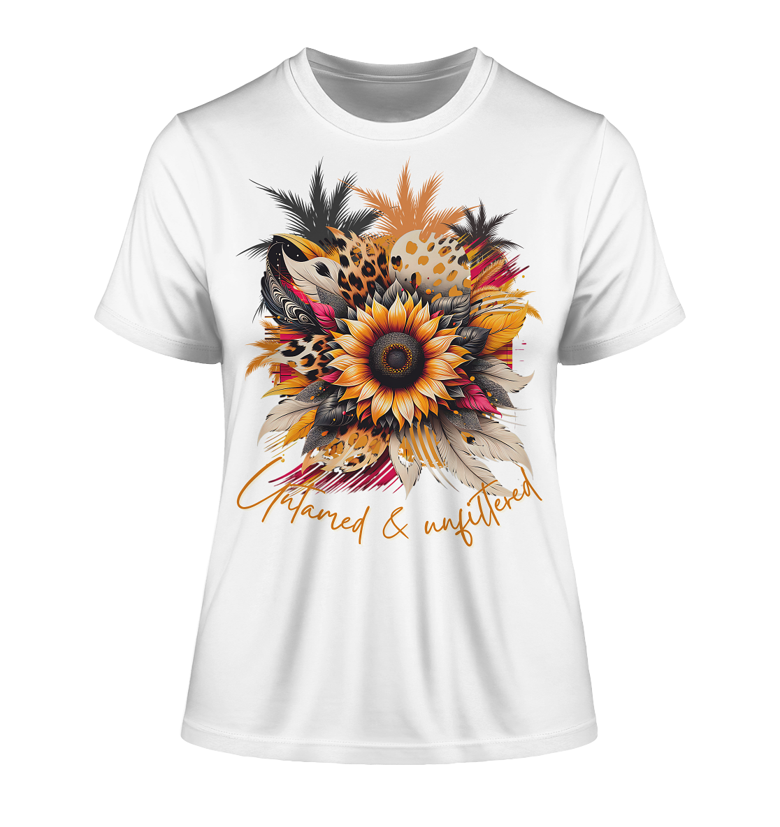 Fitted Ladies Organic Shirt mit kraftvollem Print für Damen