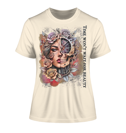 Fitted Ladies Organic Shirt mit kunstvollem Print