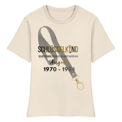 Schlüsselkind T Shirt für Damen Jahrgänge 1970 bis 1984