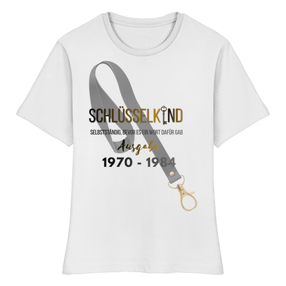 Schlüsselkind T Shirt für Damen Jahrgänge 1970 bis 1984