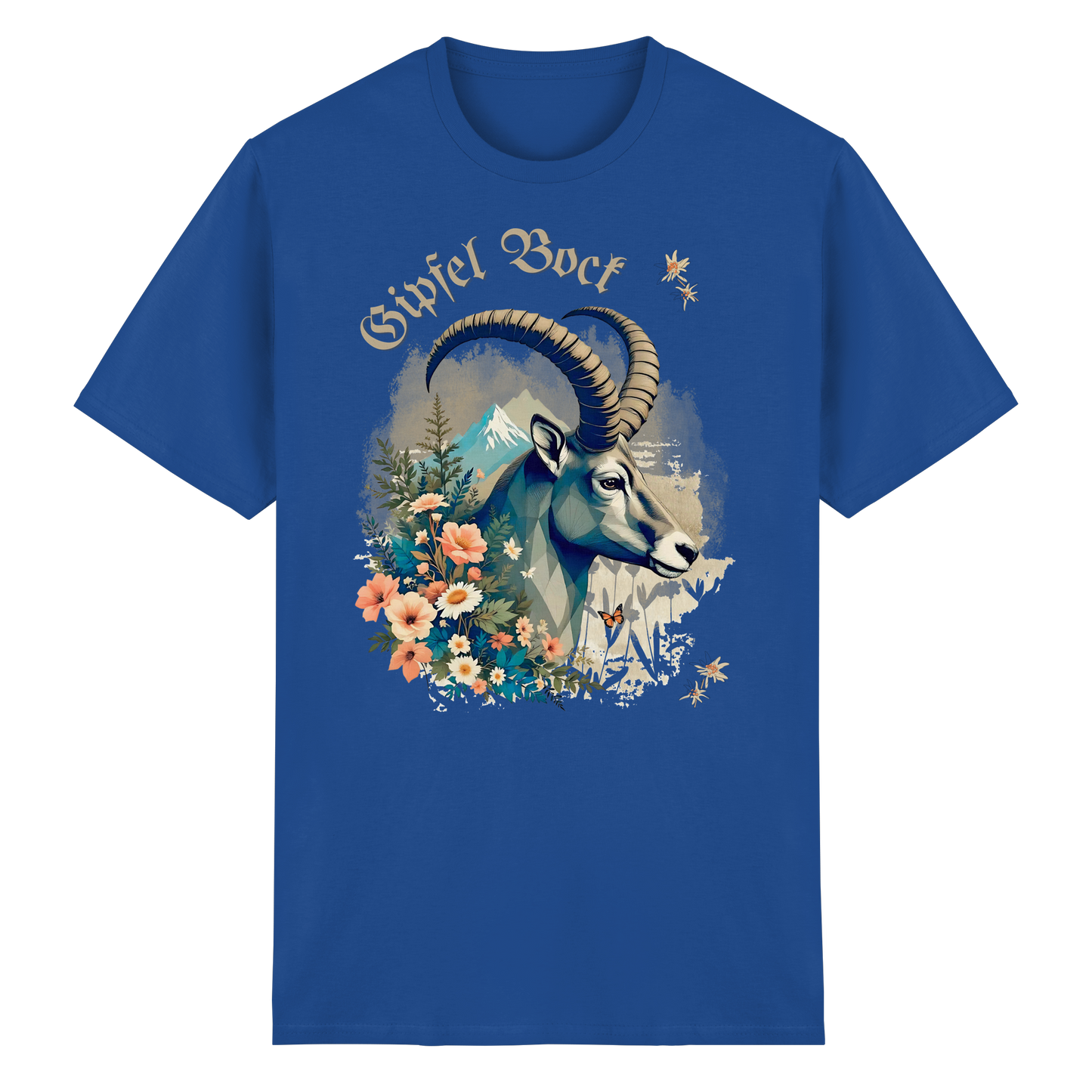 Charakteristisches Alpen-Design Heavy Cotton T-Shirt