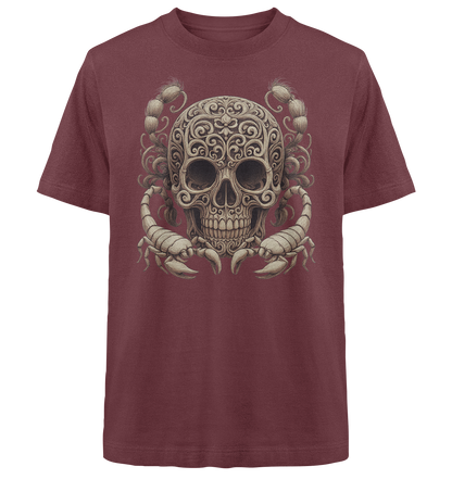 Inkanation – Skarabäus & Schädelkunst Oversized Organic Shirt