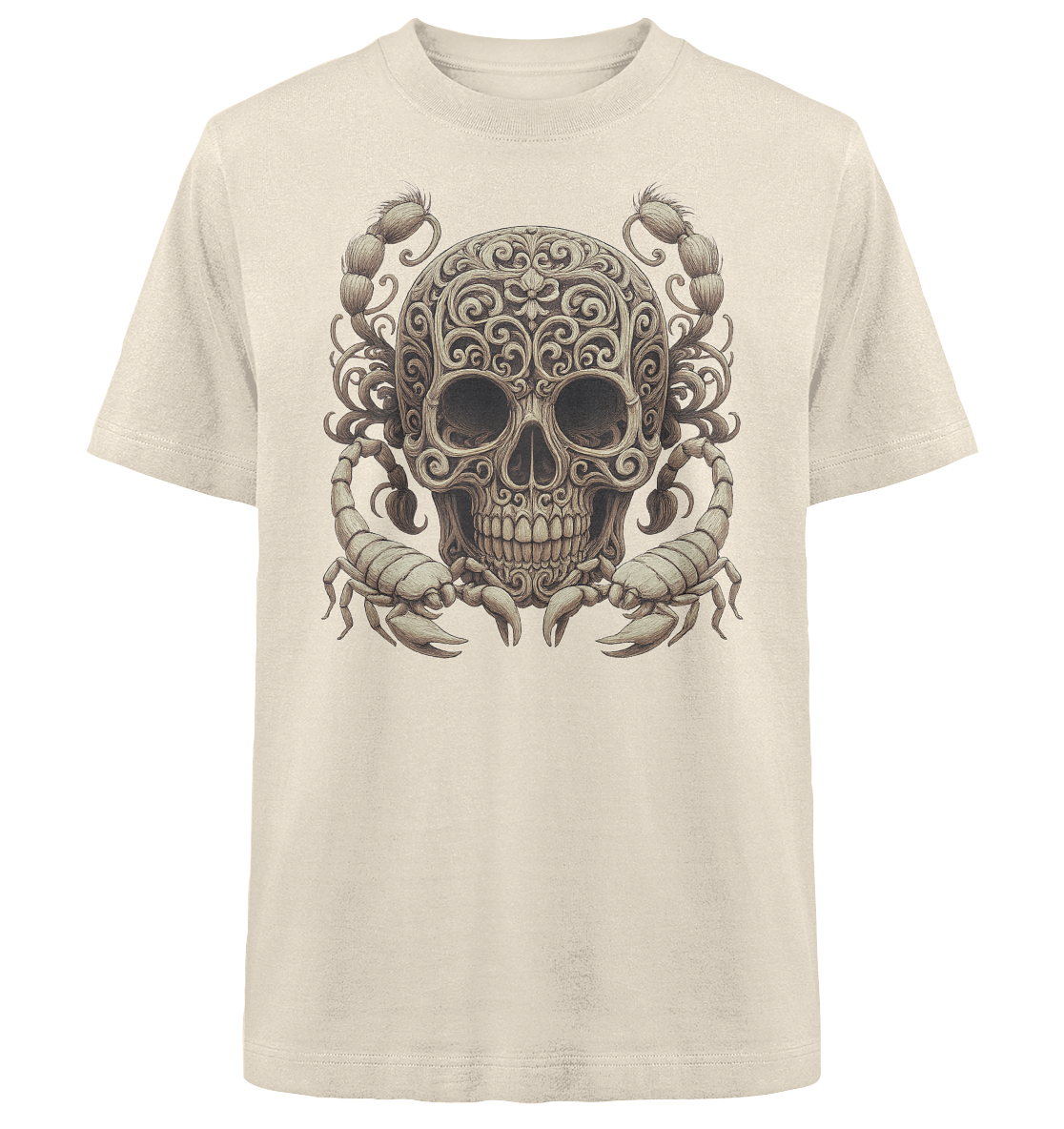 Inkanation – Skarabäus & Schädelkunst Oversized Organic Shirt