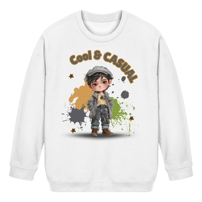 Boys Sweatshirt Cool & Casual – Jungen Pullover mit Direktdruck, Herbst Sweater im Streetstyle Look