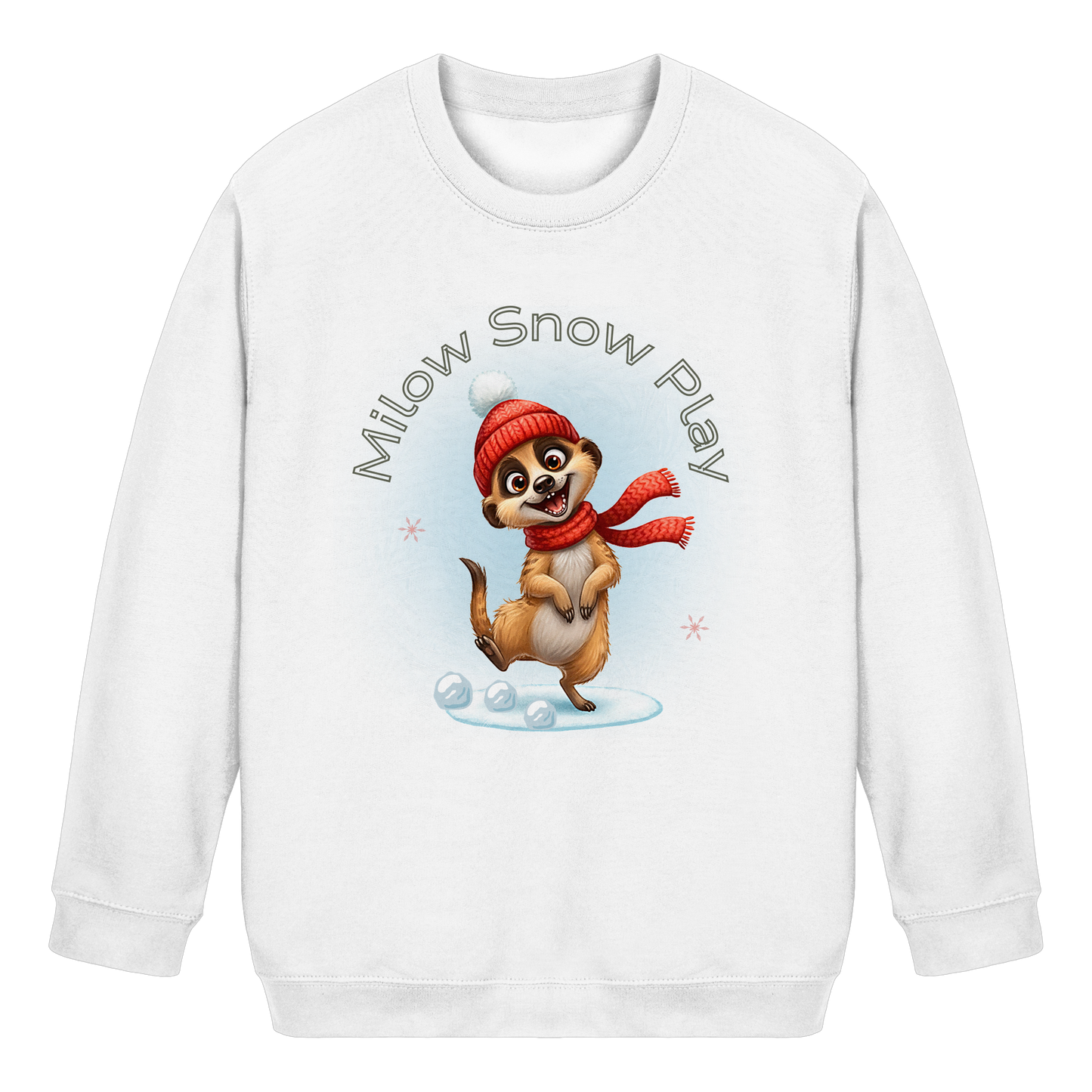 Milow Snow Play – Wintermotiv Sweatshirt für Kinder