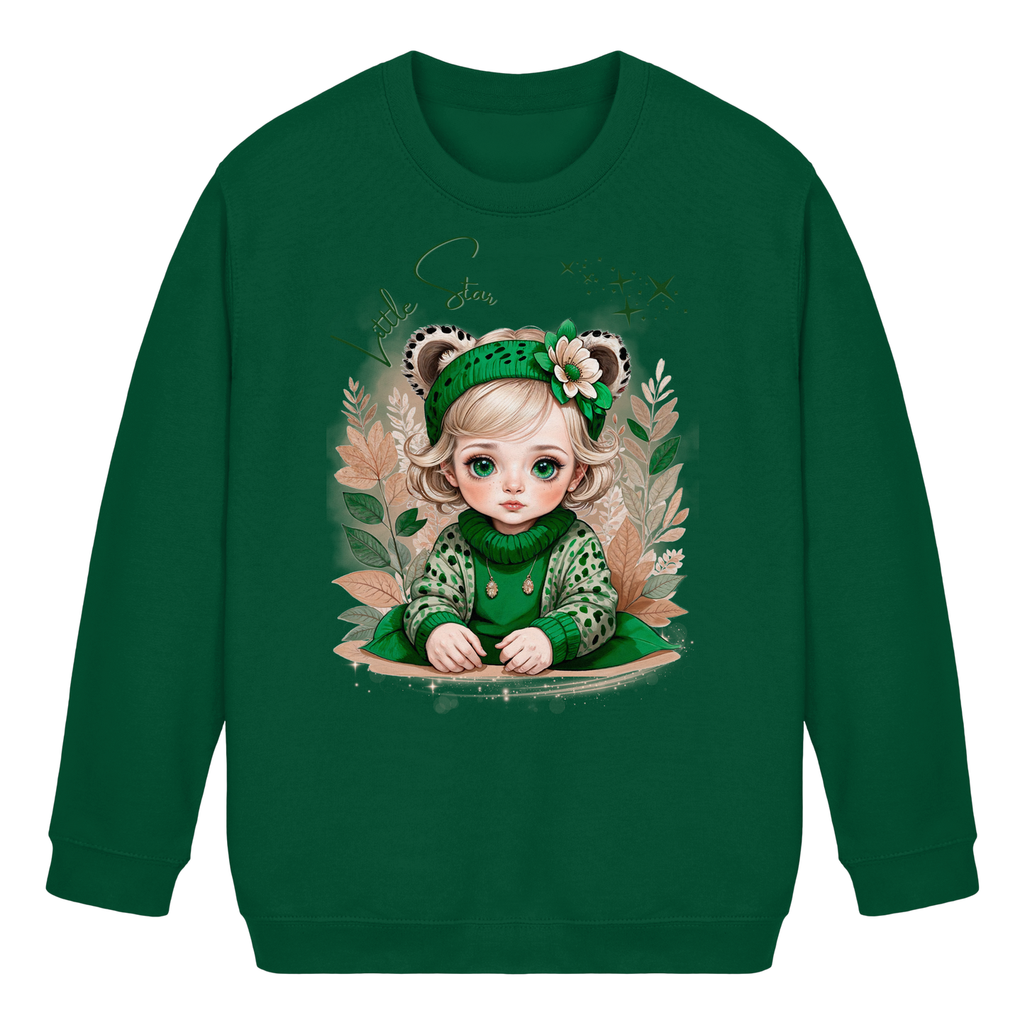 Girls Sweatshirt Little Star – Mädchen Pullover mit Direktdruck, warmer Herbst Sweater