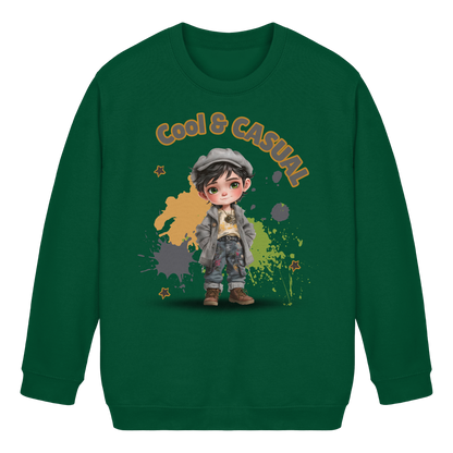 Boys Sweatshirt Cool & Casual – Jungen Pullover mit Direktdruck, Herbst Sweater im Streetstyle Look