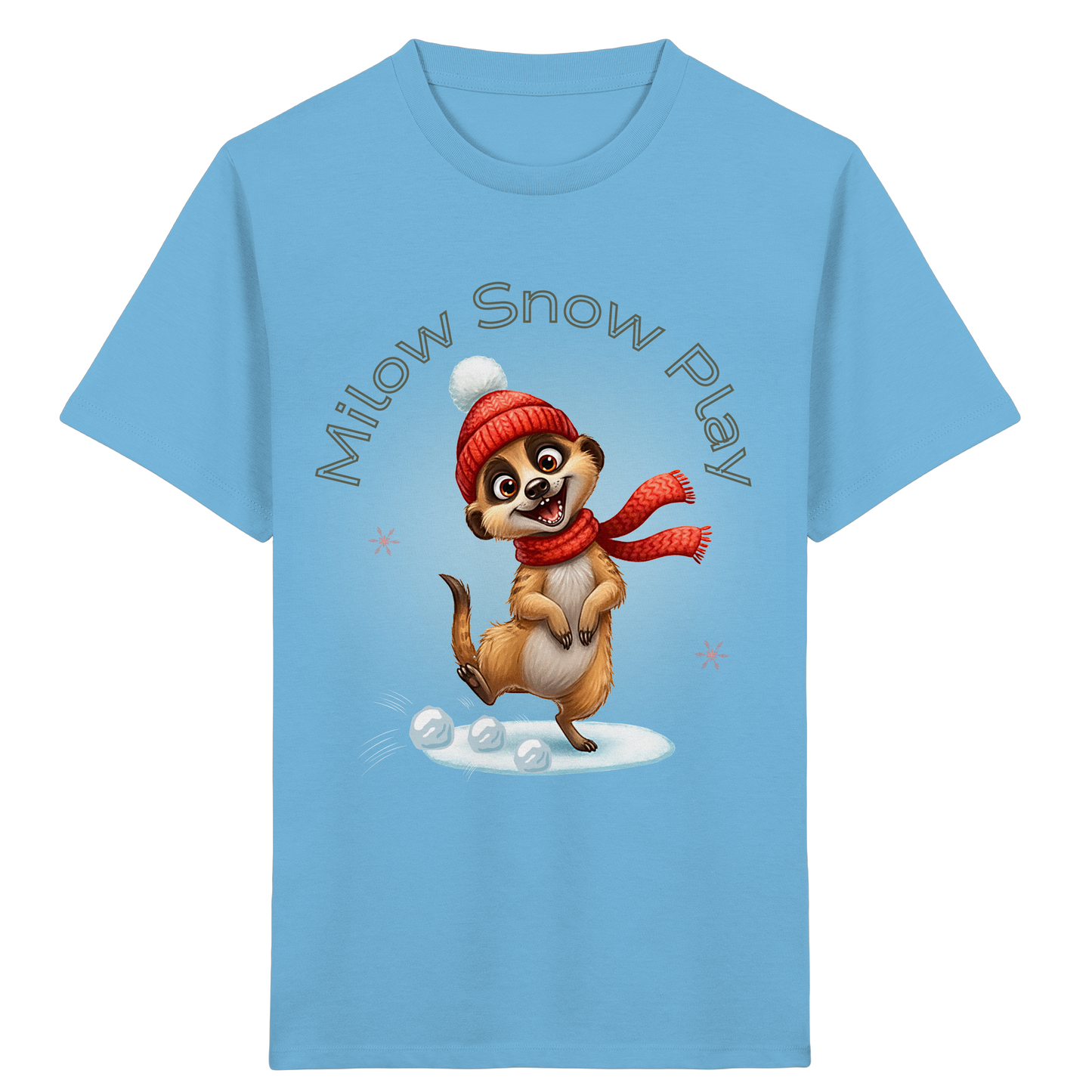 Milow Snow Play – Kinder T-Shirt mit liebevollem Wintermotiv