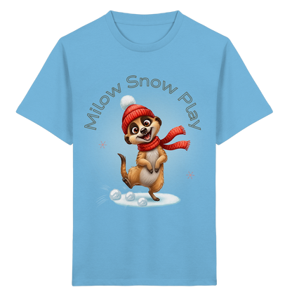 Milow Snow Play – Kinder T-Shirt mit liebevollem Wintermotiv