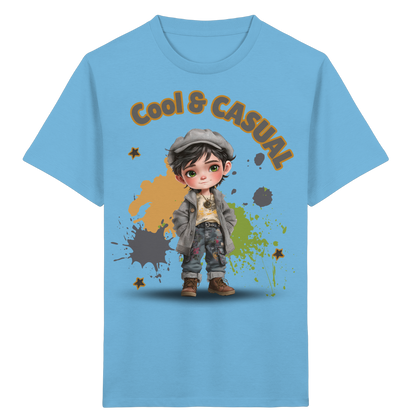 Kids Organic Shirt Cool & Casual – Jungen T-Shirt aus Bio-Baumwolle im Streetstyle Look