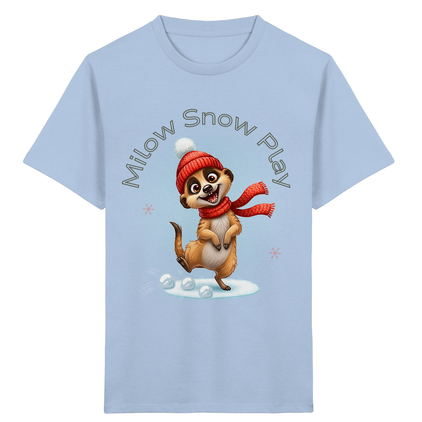 Milow Snow Play – Kinder T-Shirt mit liebevollem Wintermotiv