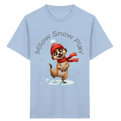 Milow Snow Play – Kinder T-Shirt mit liebevollem Wintermotiv