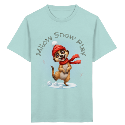 Milow Snow Play – Kinder T-Shirt mit liebevollem Wintermotiv