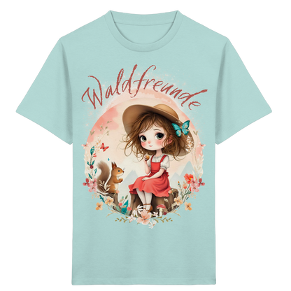 Mädchen Organic Shirt Waldfreunde – Bequeme Outdoor Mode für kleine Naturentdecker