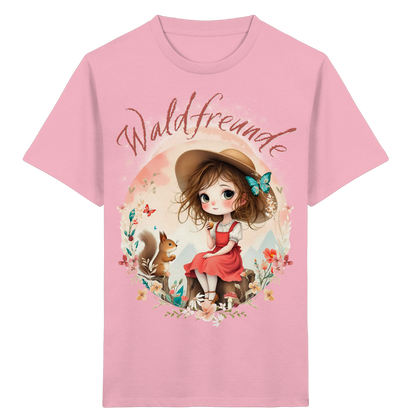 Mädchen Organic Shirt Waldfreunde – Bequeme Outdoor Mode für kleine Naturentdecker