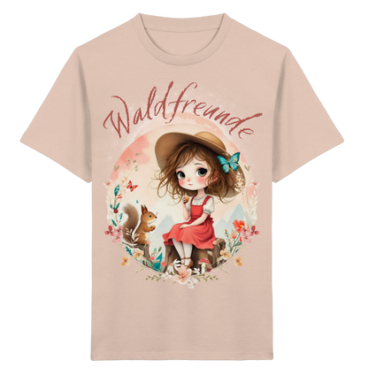 Mädchen Organic Shirt Waldfreunde – Bequeme Outdoor Mode für kleine Naturentdecker