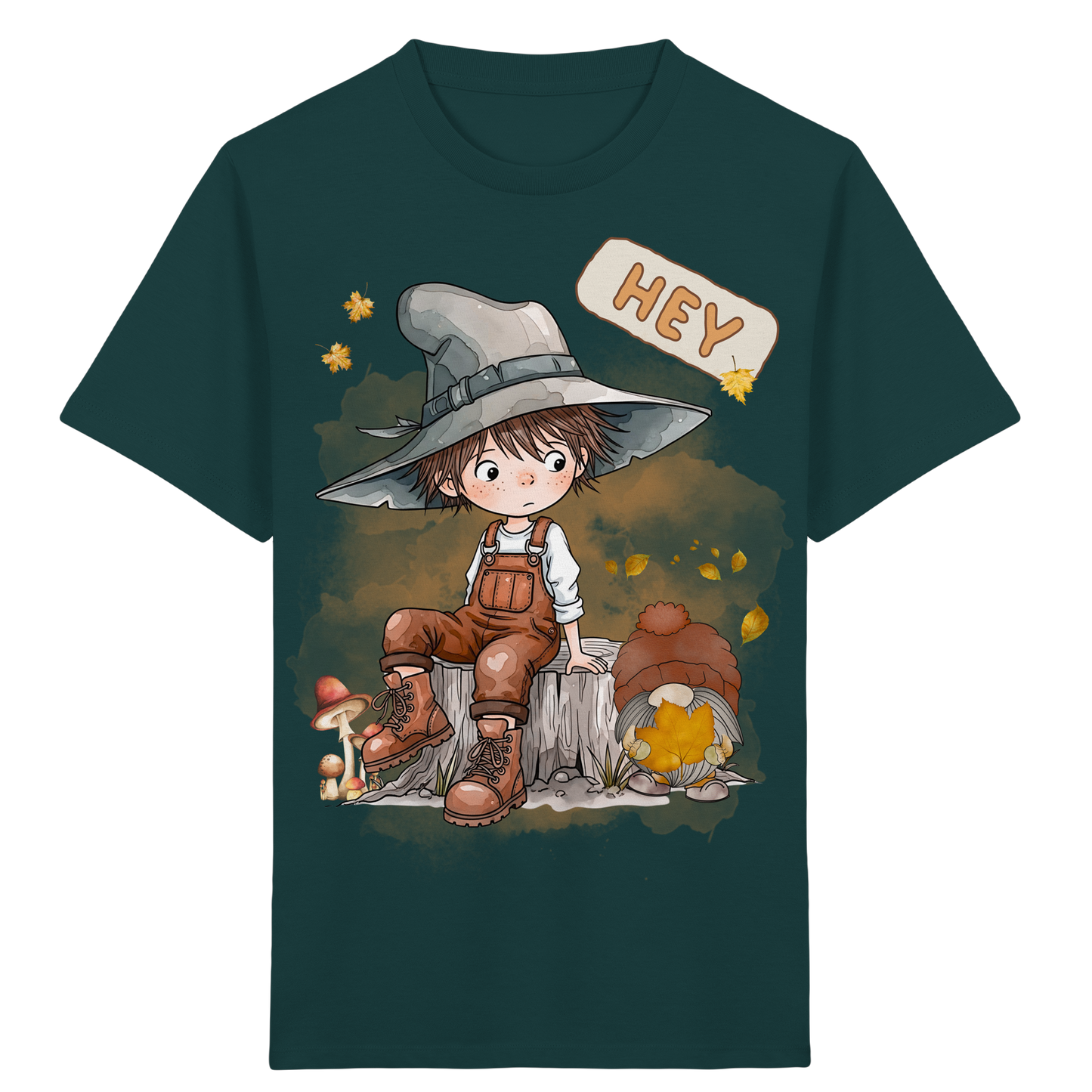 Herbstliches Kinder T-Shirt für Jungen und Mädchen – trendige Mode für Schule und Freizeit