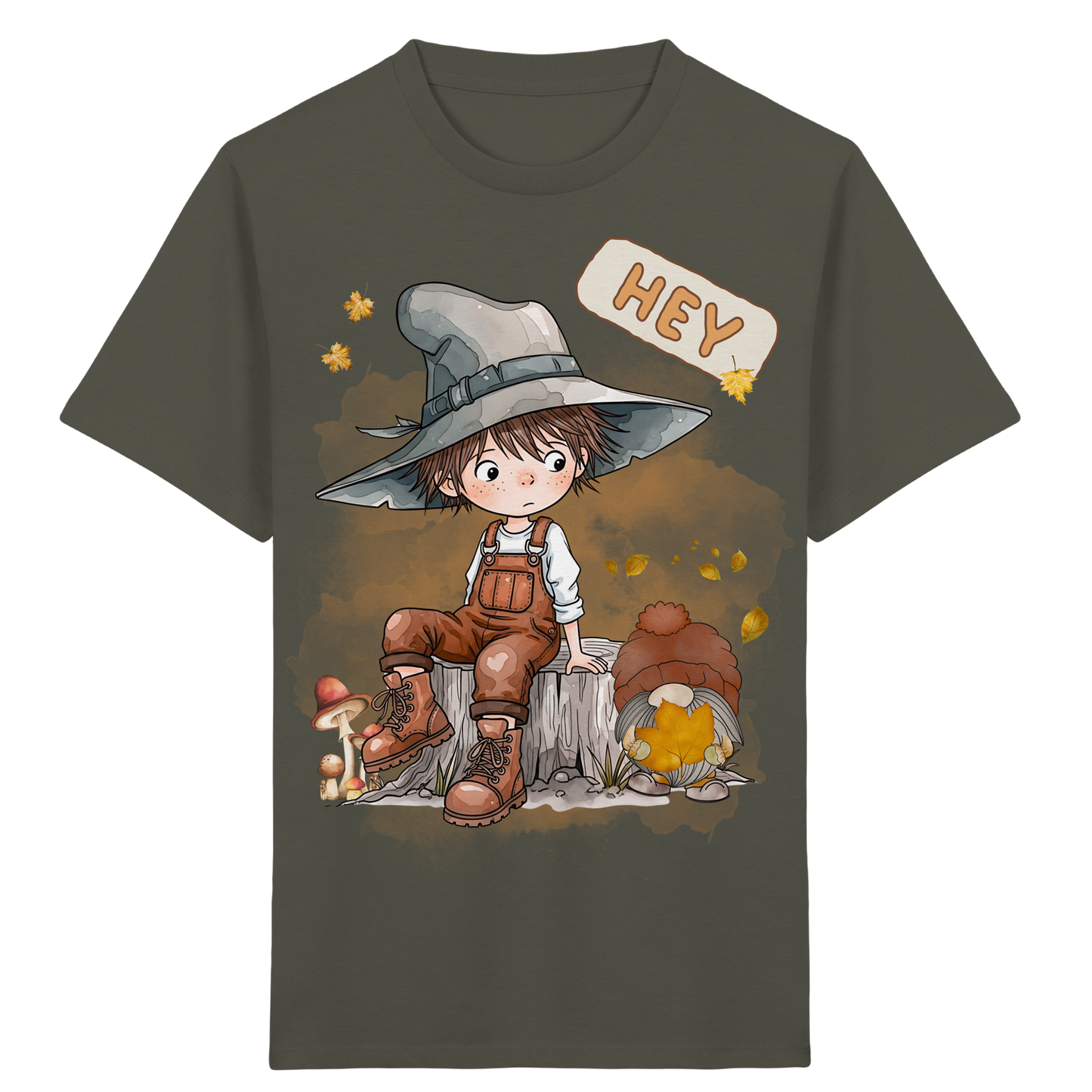 Herbstliches Kinder T-Shirt für Jungen und Mädchen – trendige Mode für Schule und Freizeit